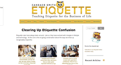 Desktop Screenshot of candacesmithetiquette.com